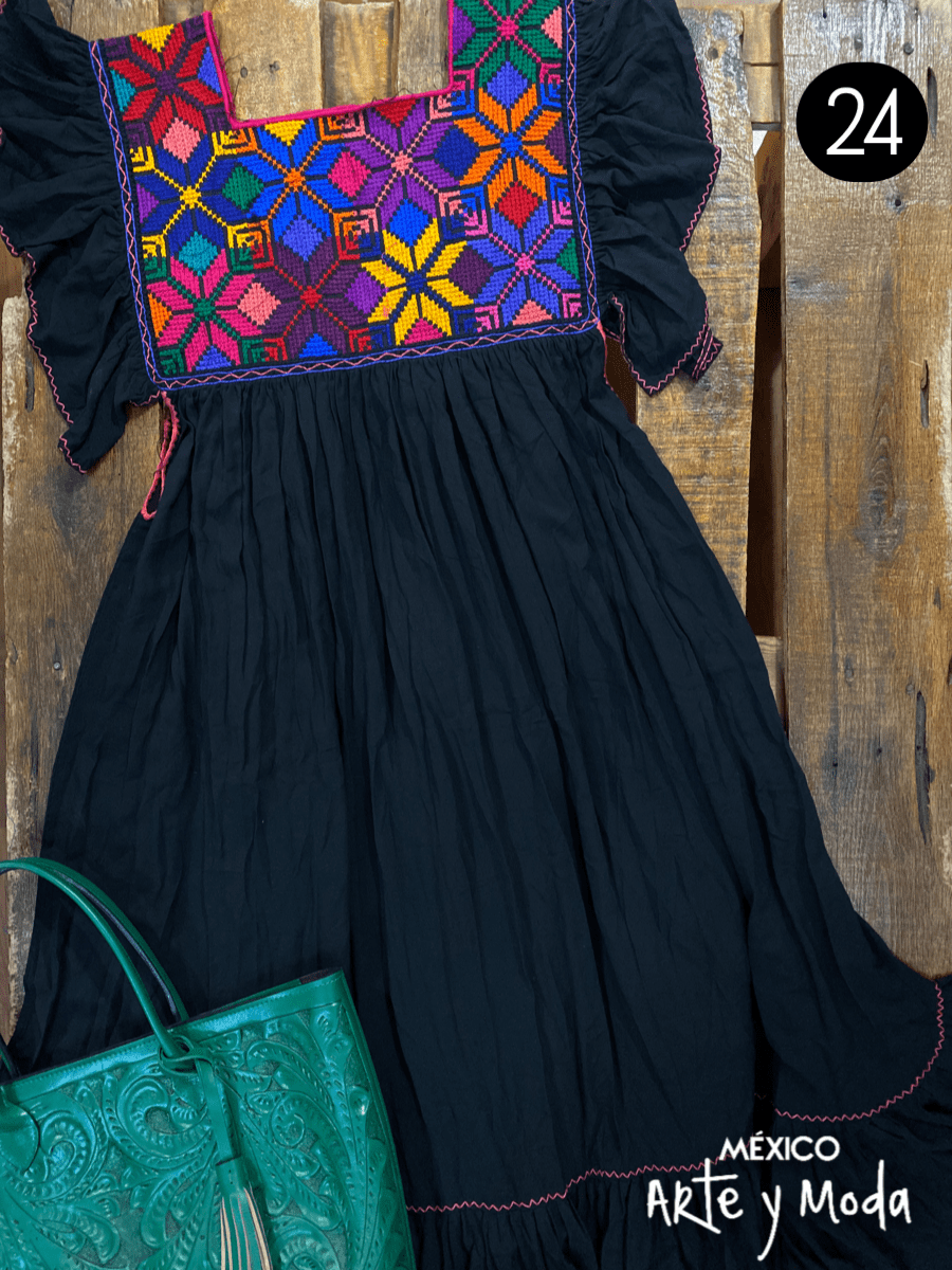 Tunica Estrella Rayon - MÉXICO ARTE Y MODA - Vestido Bordado