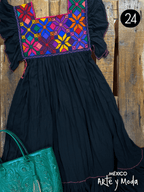 Tunica Estrella Rayon - MÉXICO ARTE Y MODA - Vestido Bordado