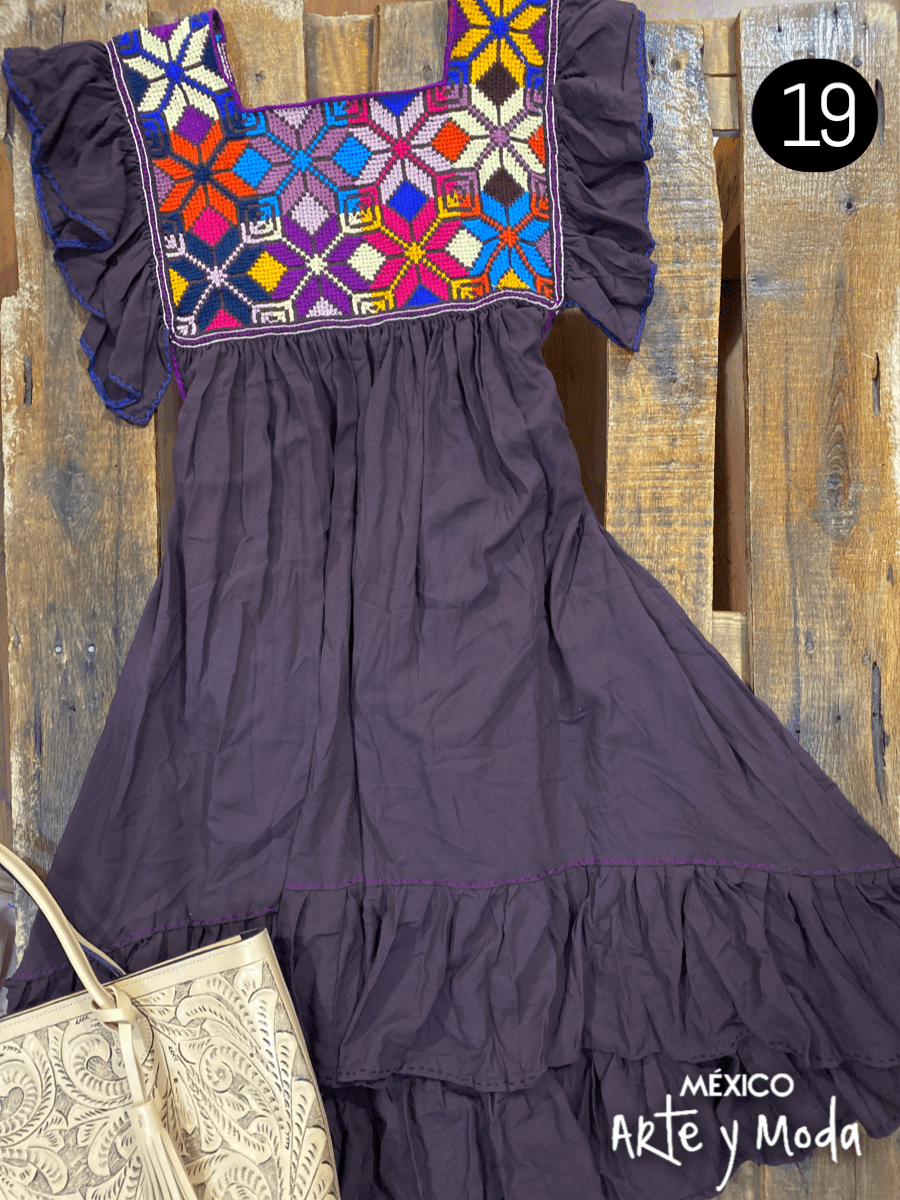 Tunica Estrella Rayon - MÉXICO ARTE Y MODA - Vestido Bordado