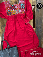 Tunica Estrella Rayon - MÉXICO ARTE Y MODA - Vestido Bordado