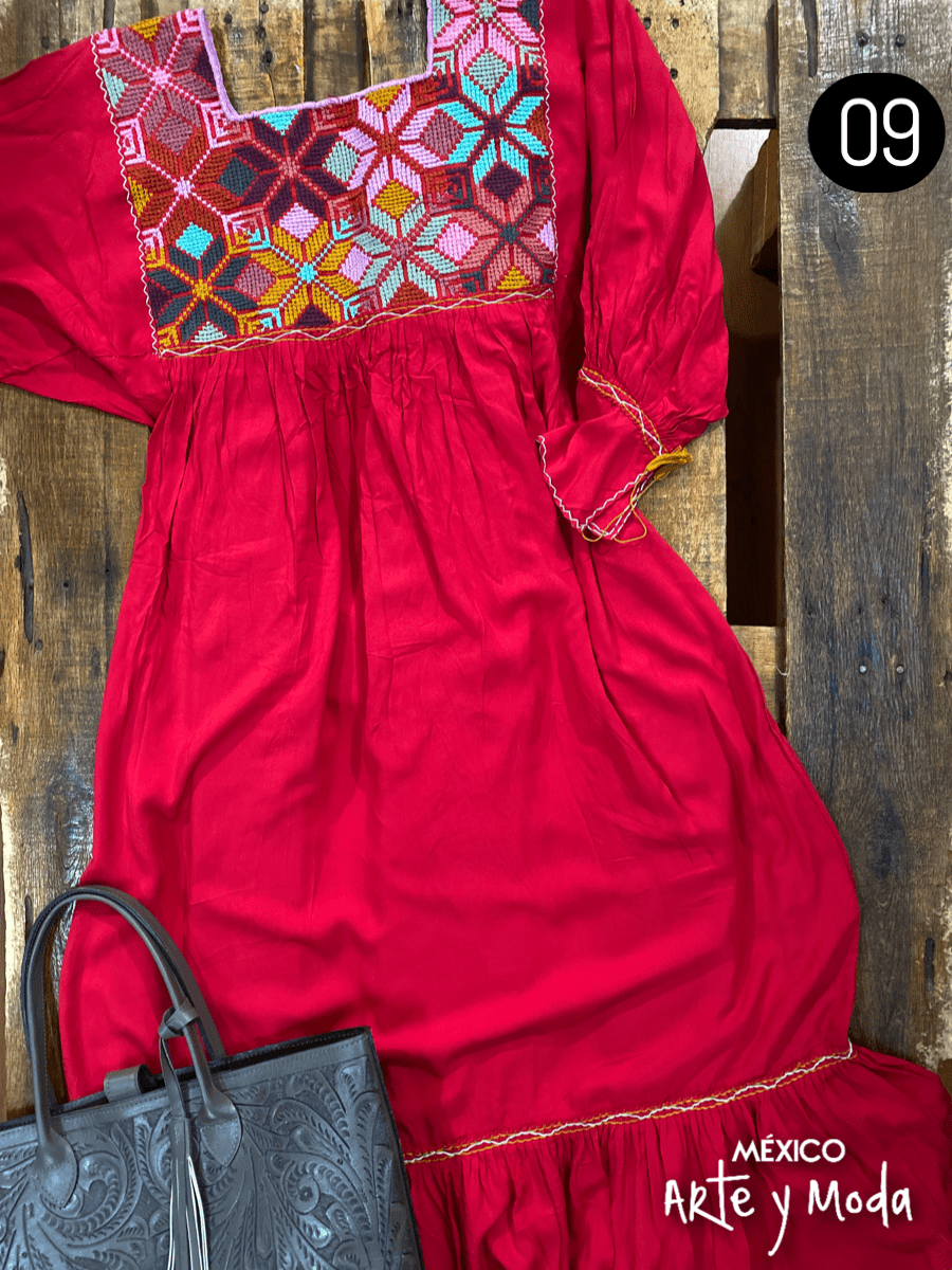 Tunica Estrella Rayon - MÉXICO ARTE Y MODA - Vestido Bordado