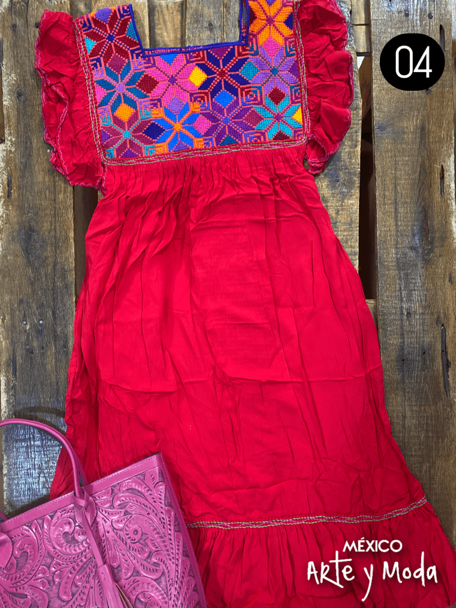 Tunica Estrella Rayon - MÉXICO ARTE Y MODA - Vestido Bordado