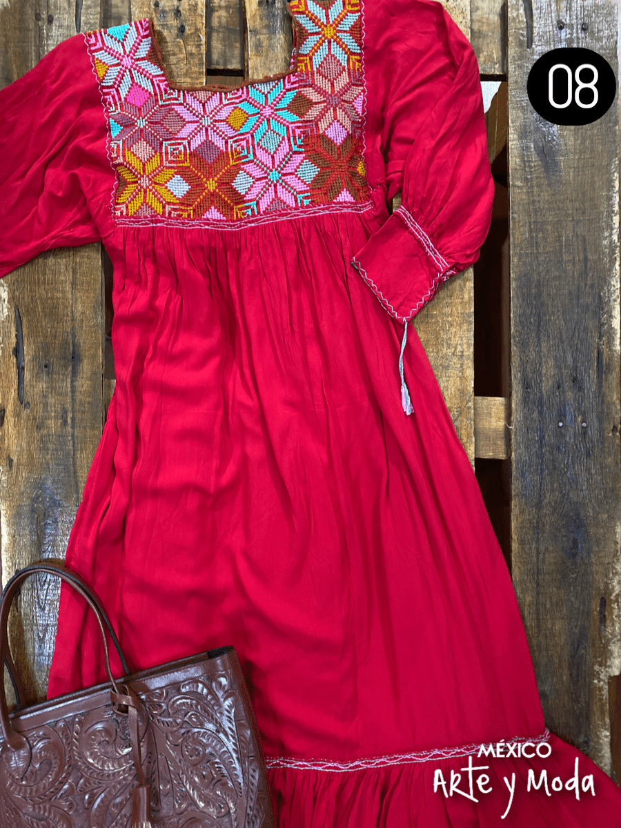 Tunica Estrella Rayon - MÉXICO ARTE Y MODA - Vestido Bordado