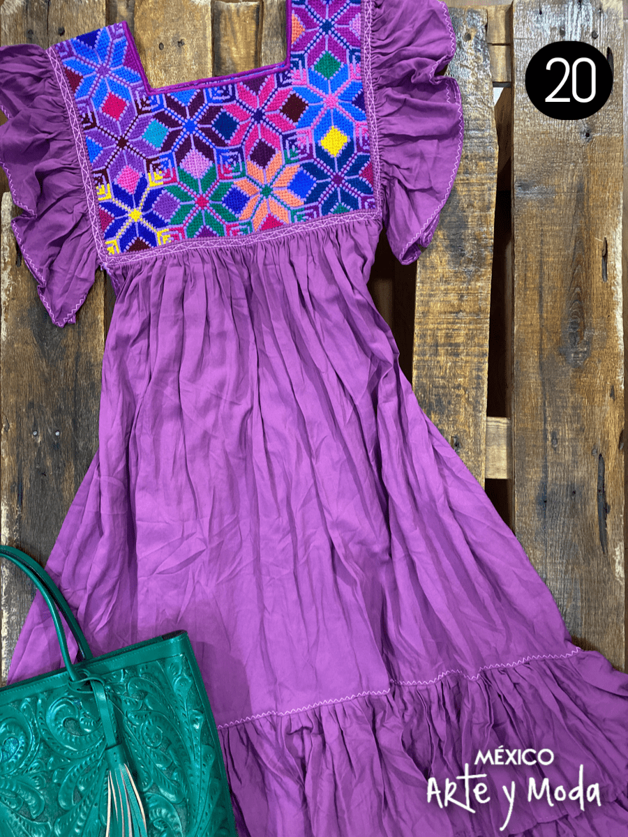 Tunica Estrella Rayon - MÉXICO ARTE Y MODA - Vestido Bordado