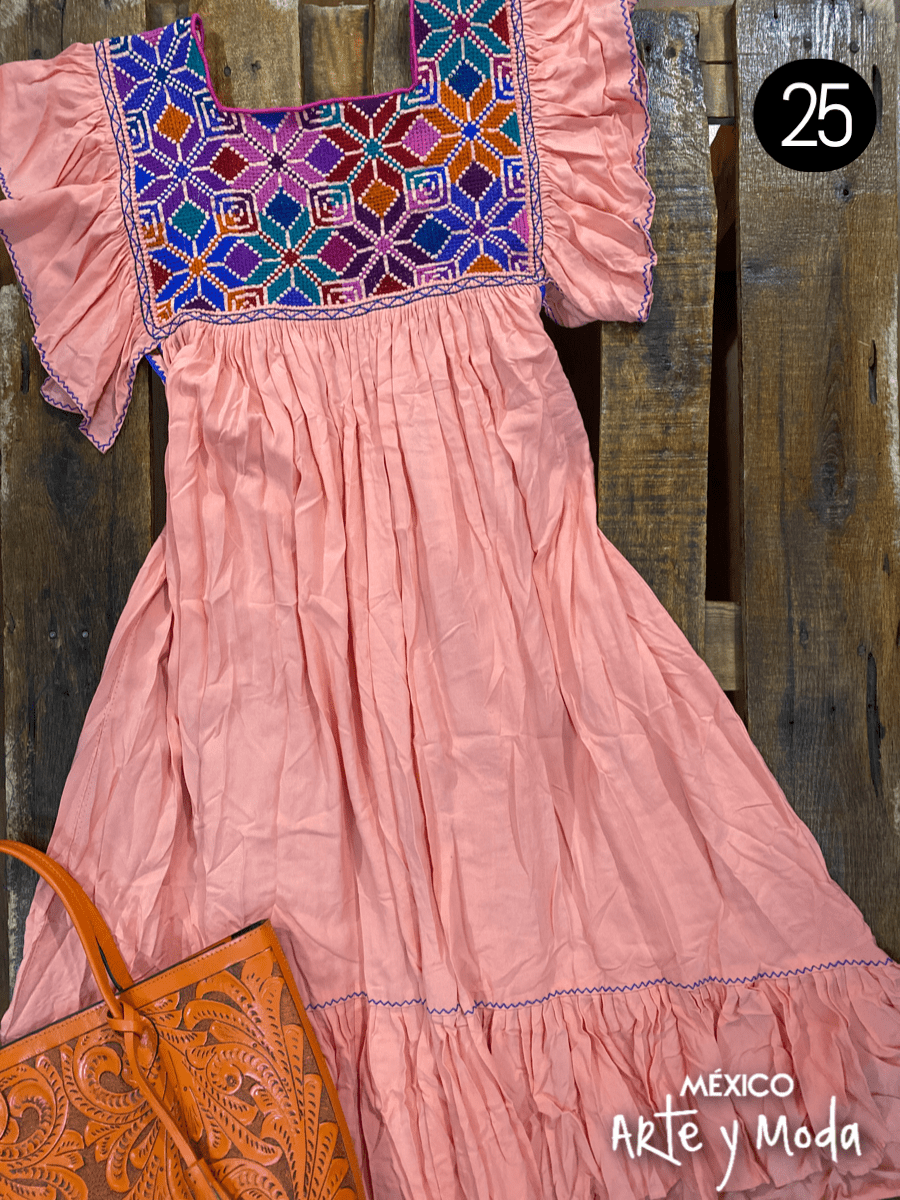 Tunica Estrella Rayon - MÉXICO ARTE Y MODA - Vestido Bordado