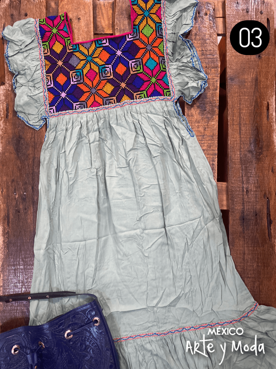 Tunica Estrella Rayon - MÉXICO ARTE Y MODA - Vestido Bordado