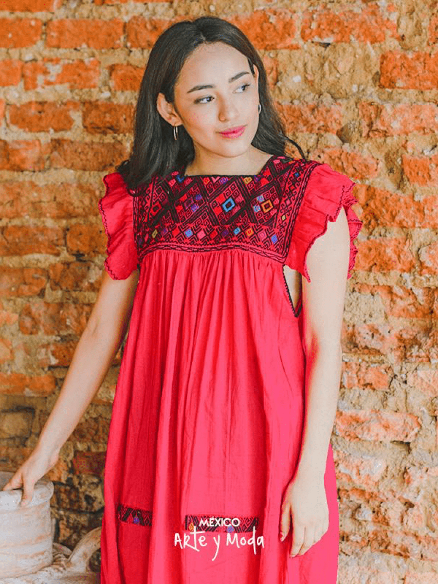 Tunica San Andres Olan - MÉXICO ARTE Y MODA - Vestido Bordado