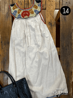 Vestido Aguacatenango Lino - MÉXICO ARTE Y MODA - Vestido Bordado