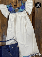 Vestido Aguacatenango Lino - MÉXICO ARTE Y MODA - Vestido Bordado