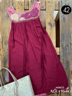 Vestido Aguacatenango Rayon - MÉXICO ARTE Y MODA - Vestido Bordado
