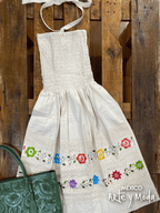 Vestido Campana Halter - MÉXICO ARTE Y MODA - Vestido Bordado