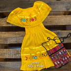 Vestido Campesino Infantil - MÉXICO ARTE Y MODA - Vestido Infantil