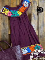 Vestido Campesino Tuxtepec - MÉXICO ARTE Y MODA - Vestido Bordado