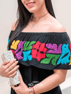 Vestido Campesino Tuxtepec - MÉXICO ARTE Y MODA - Vestido Bordado