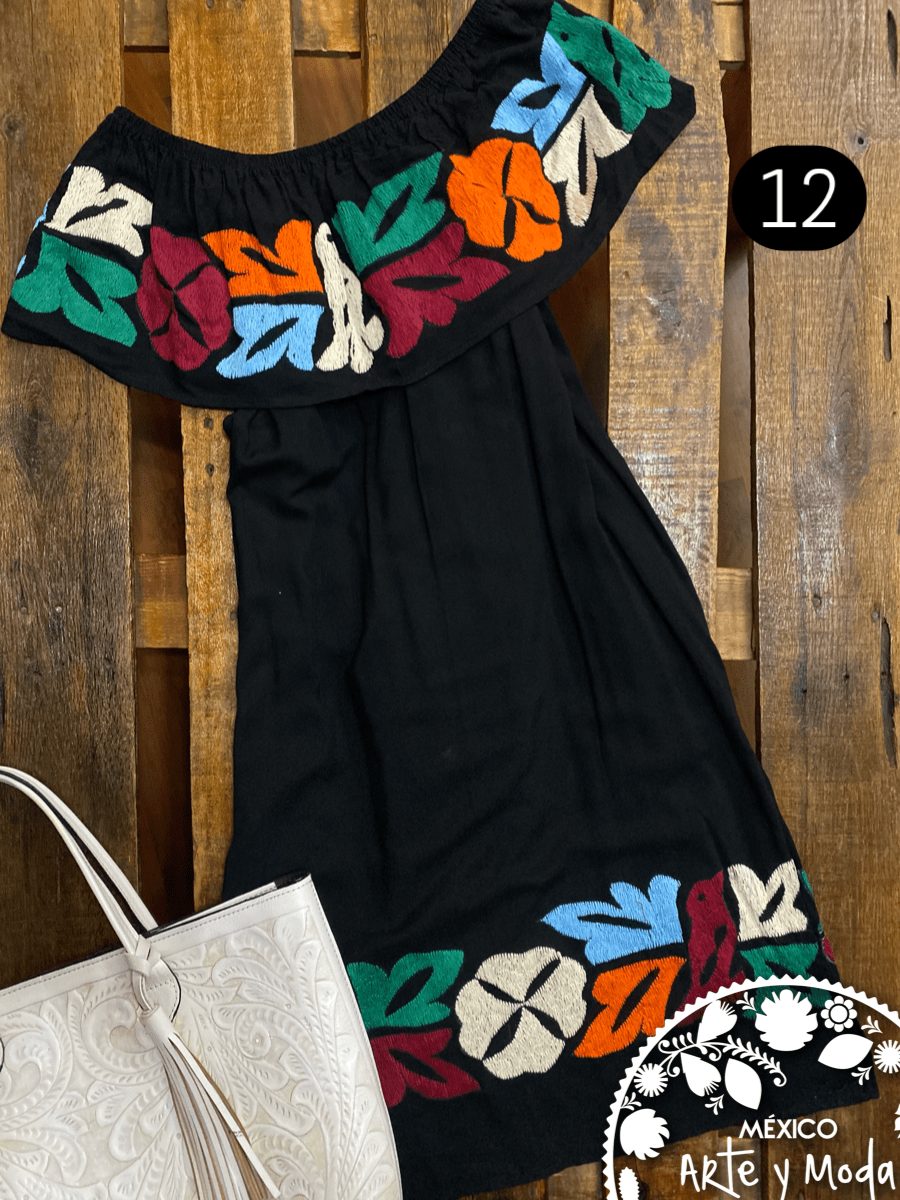 Vestido Campesino Tuxtepec - MÉXICO ARTE Y MODA - Vestido Bordado