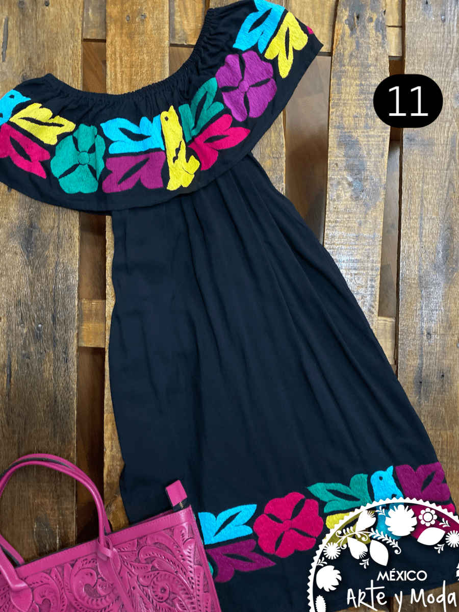 Vestido Campesino Tuxtepec - MÉXICO ARTE Y MODA - Vestido Bordado