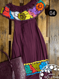 Vestido Campesino Tuxtepec - MÉXICO ARTE Y MODA - Vestido Bordado