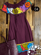 Vestido Campesino Tuxtepec - MÉXICO ARTE Y MODA - Vestido Bordado