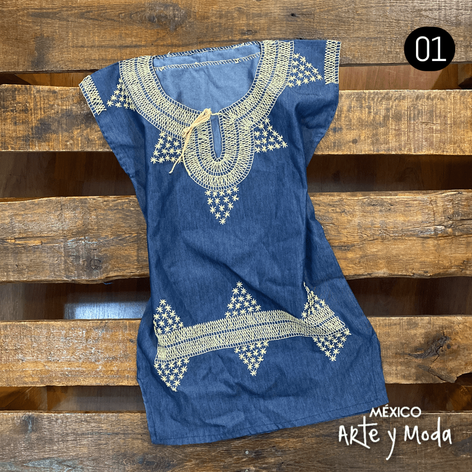 Vestido Chamula Infantil - MÉXICO ARTE Y MODA - Vestido Infantil