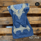 Vestido Chamula Infantil - MÉXICO ARTE Y MODA - Vestido Infantil