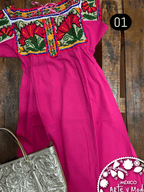 Vestido Chatina Corto - MÉXICO ARTE Y MODA - Vestido Bordado