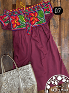 Vestido Chatina Corto - MÉXICO ARTE Y MODA - Vestido Bordado