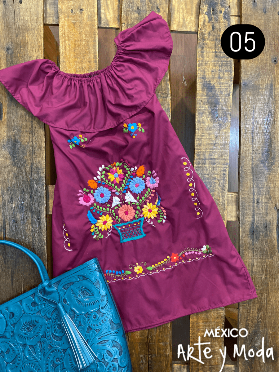 Vestido Coco Campesino - MÉXICO ARTE Y MODA - Vestido Bordado