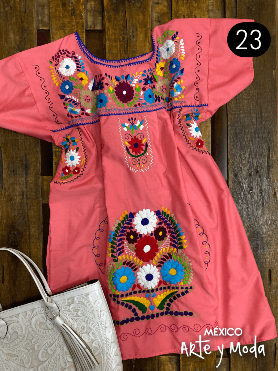 Vestido Coco Tradicional - MÉXICO ARTE Y MODA - Vestido Bordado