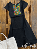 Vestido Español Sastre - MÉXICO ARTE Y MODA - Vestido Bordado