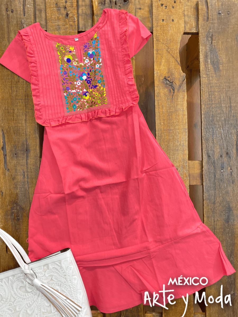 Vestido Español Sastre - MÉXICO ARTE Y MODA - Vestido Bordado