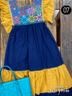Vestido Estrella Rayon - MÉXICO ARTE Y MODA - Vestido Bordado