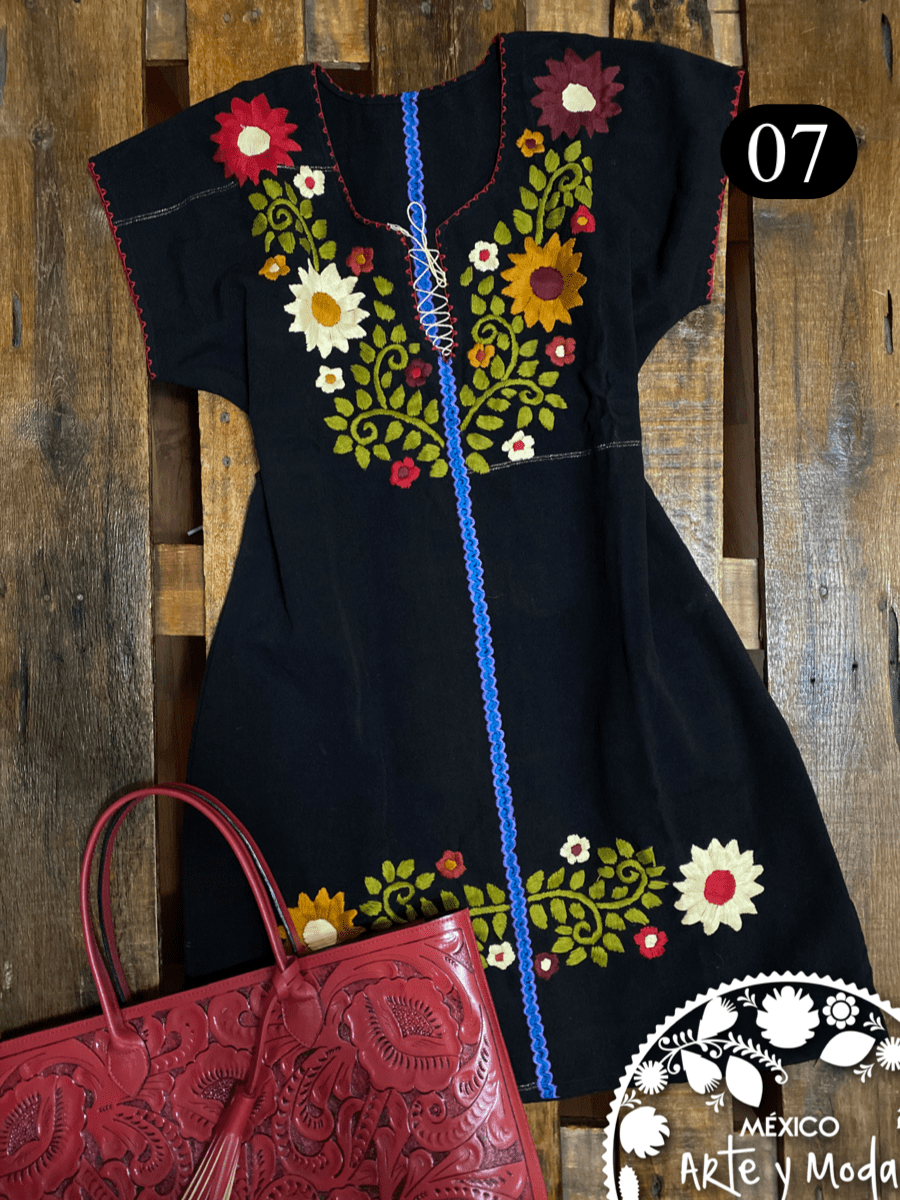 Vestido Fusion Chiapas - MÉXICO ARTE Y MODA - Vestido Bordado