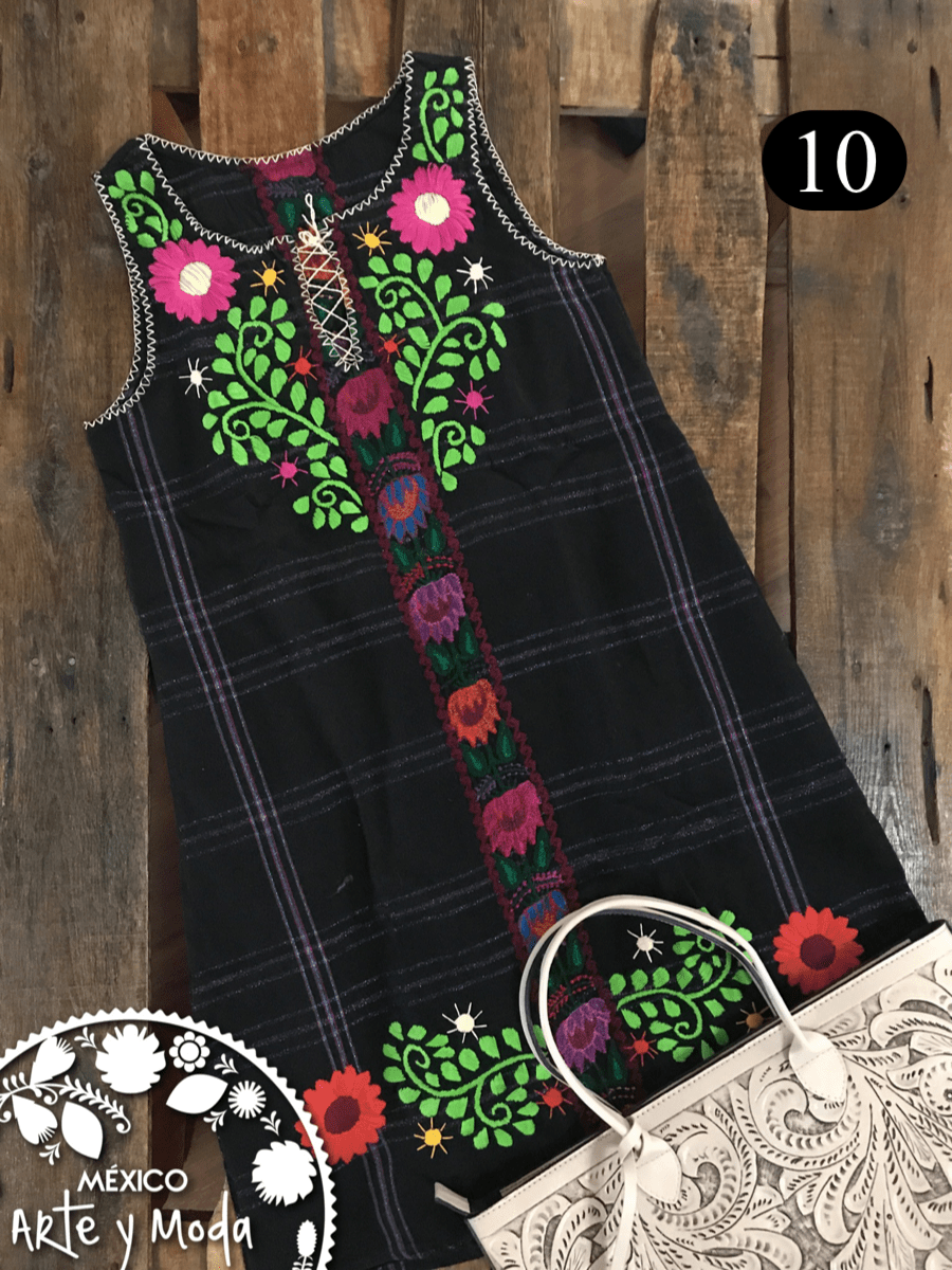 Vestido Fusion Chiapas - MÉXICO ARTE Y MODA - Vestido Bordado