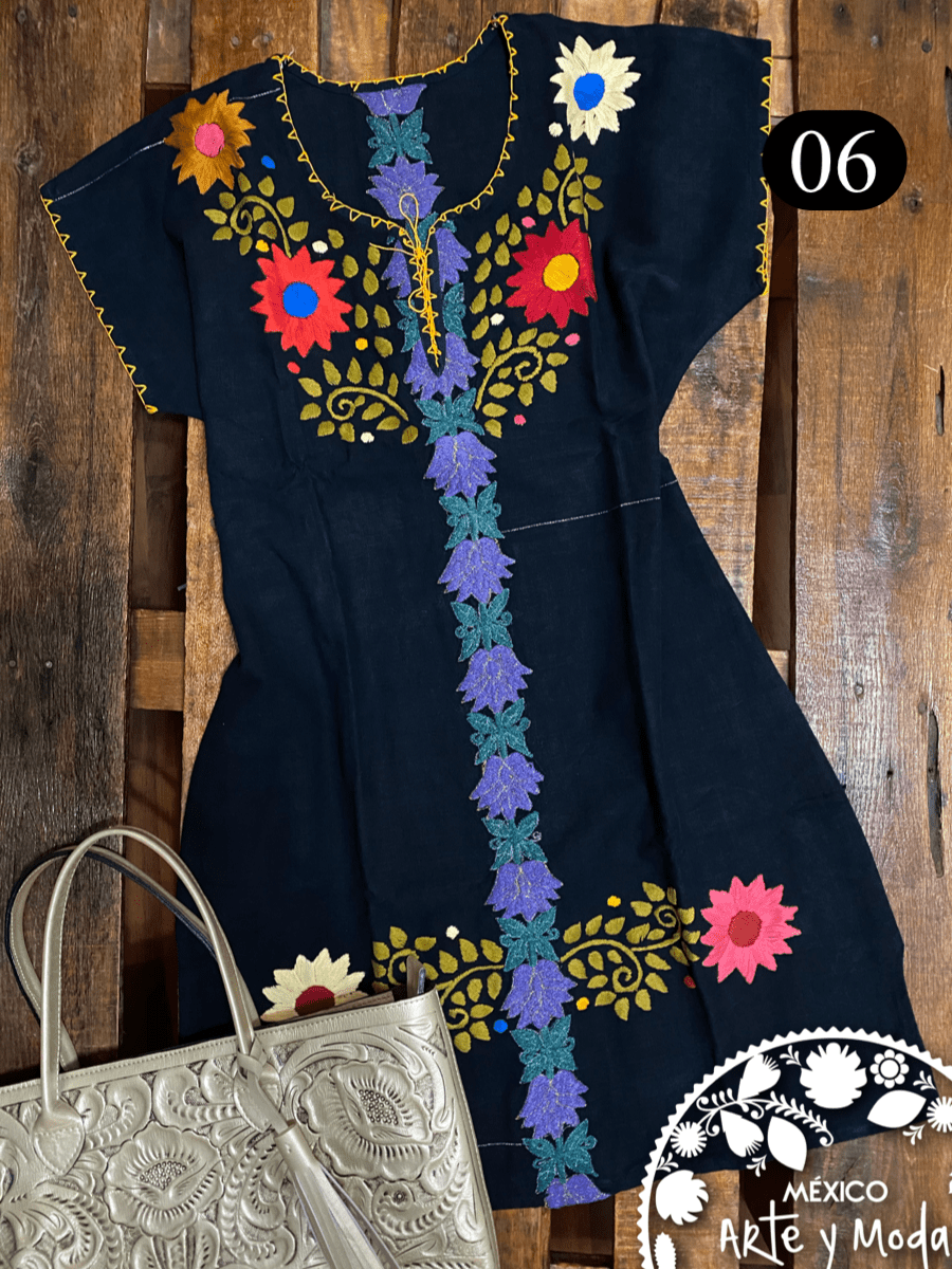 Vestido Fusion Chiapas - MÉXICO ARTE Y MODA - Vestido Bordado