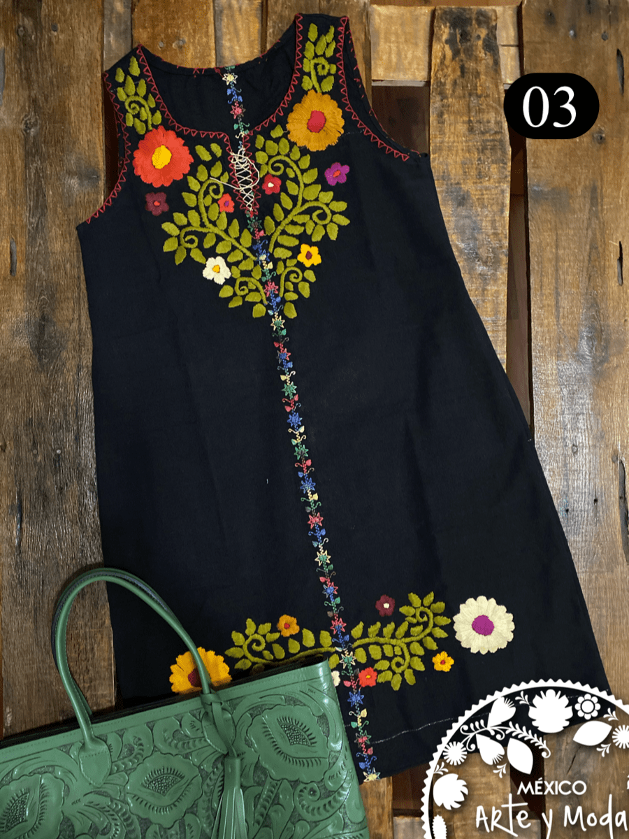 Vestido Fusion Chiapas - MÉXICO ARTE Y MODA - Vestido Bordado