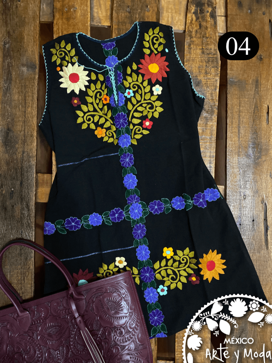 Vestido Fusion Chiapas - MÉXICO ARTE Y MODA - Vestido Bordado