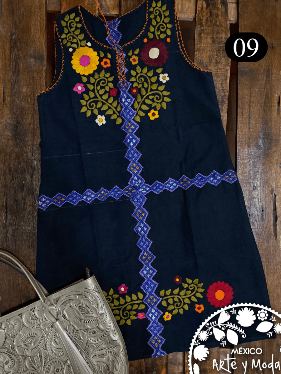 Vestido Fusion Chiapas - MÉXICO ARTE Y MODA - Vestido Bordado