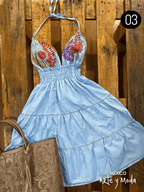 Vestido Halter Rococo - MÉXICO ARTE Y MODA - Vestidos