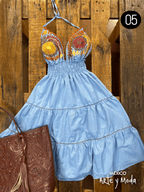 Vestido Halter Rococo - MÉXICO ARTE Y MODA - Vestidos