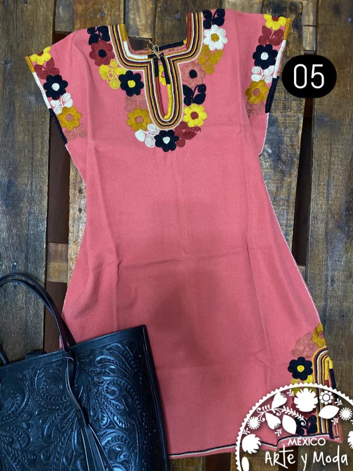 Vestido JolXic Telar Cintura - MÉXICO ARTE Y MODA - Vestido Bordado