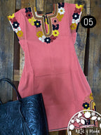 Vestido JolXic Telar Cintura - MÉXICO ARTE Y MODA - Vestido Bordado