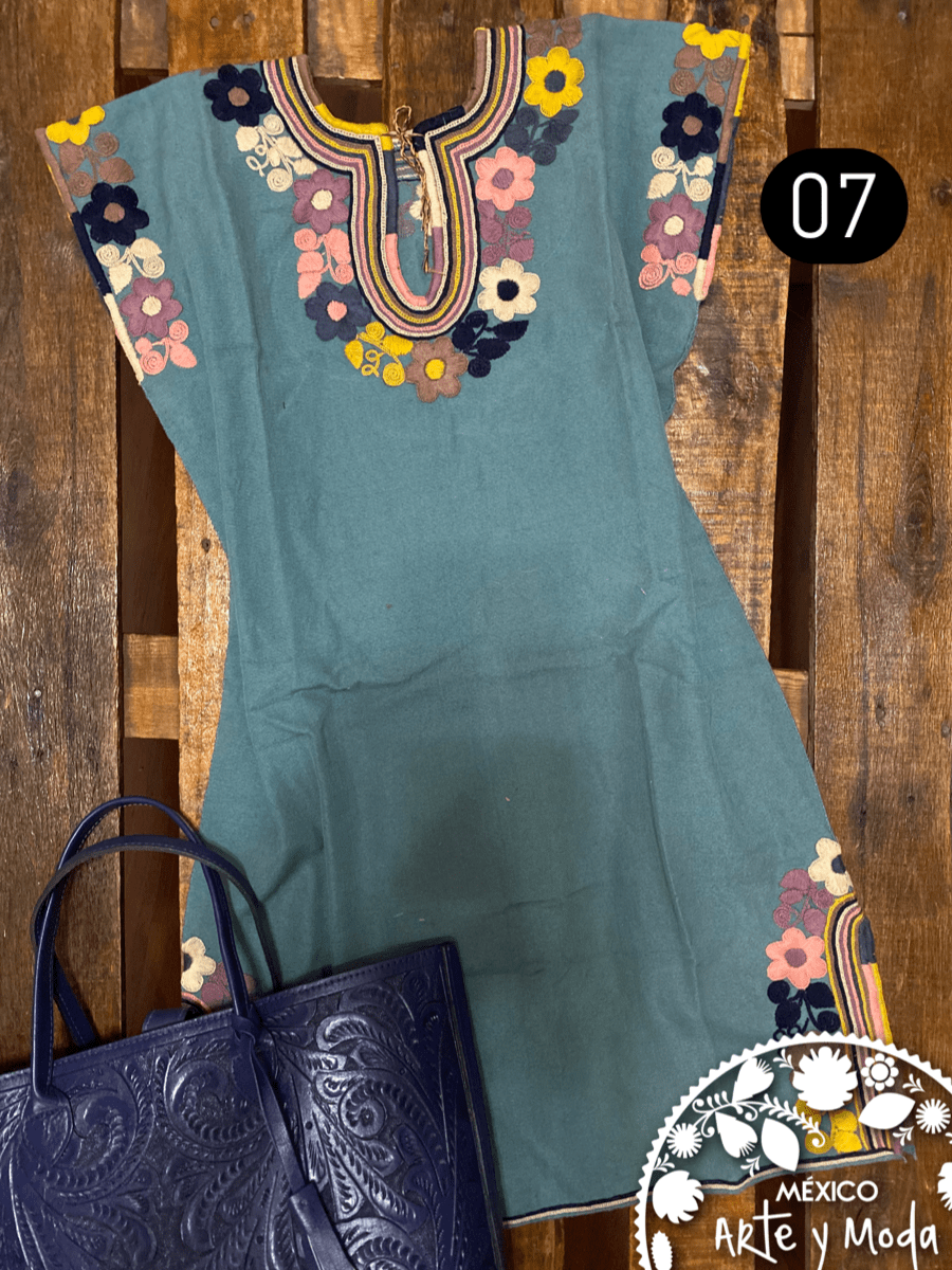Vestido JolXic Telar Cintura - MÉXICO ARTE Y MODA - Vestido Bordado