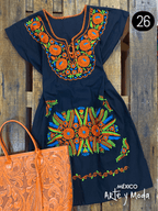 Vestido Kimono Tradicional - MÉXICO ARTE Y MODA - Vestido Bordado