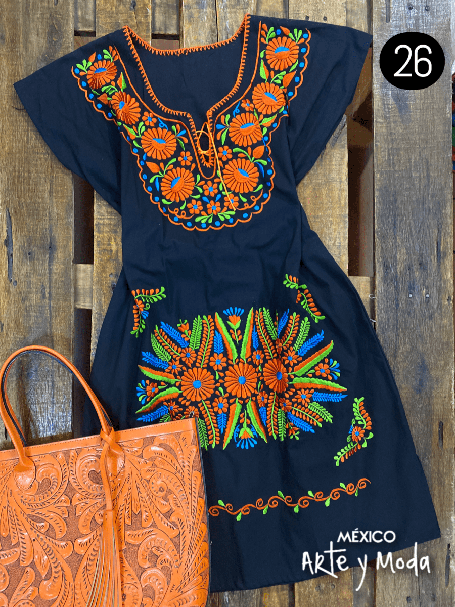 Vestido Kimono Tradicional - MÉXICO ARTE Y MODA - Vestido Bordado