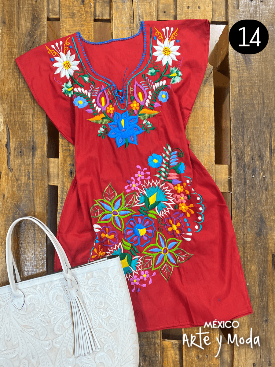 Vestido Kimono Tradicional - MÉXICO ARTE Y MODA - Vestido Bordado