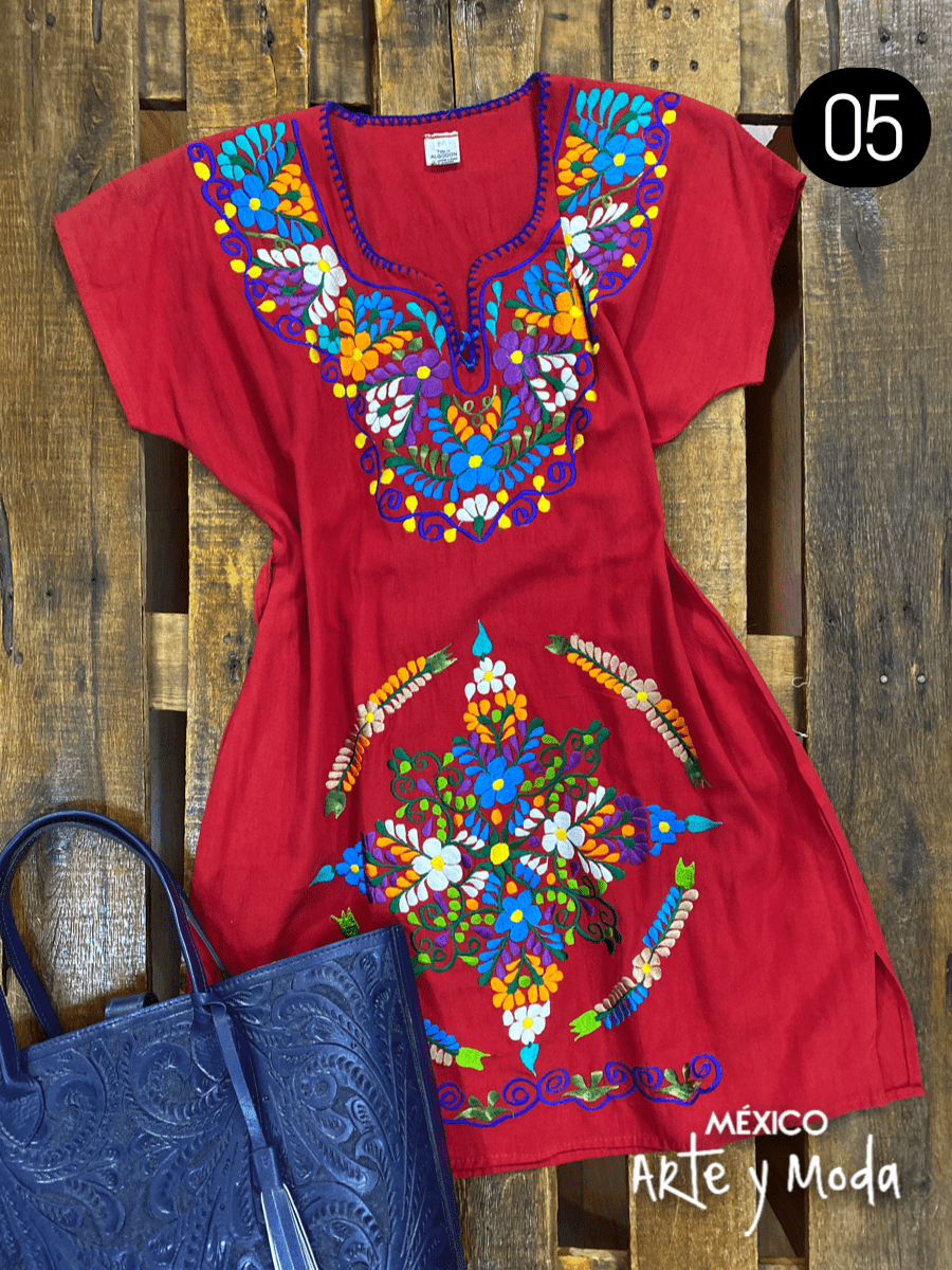 Vestido Kimono Tradicional - MÉXICO ARTE Y MODA - Vestido Bordado