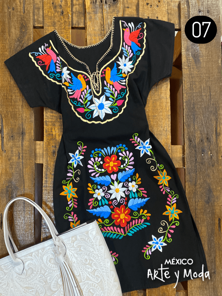 Vestido Kimono Tradicional - MÉXICO ARTE Y MODA - Vestido Bordado