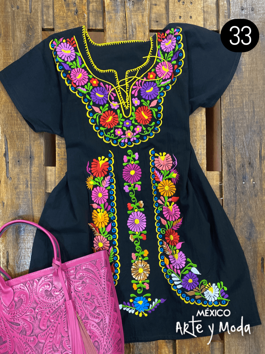 Vestido Kimono Tradicional - MÉXICO ARTE Y MODA - Vestido Bordado