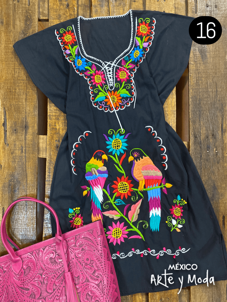 Vestido Kimono Tradicional - MÉXICO ARTE Y MODA - Vestido Bordado