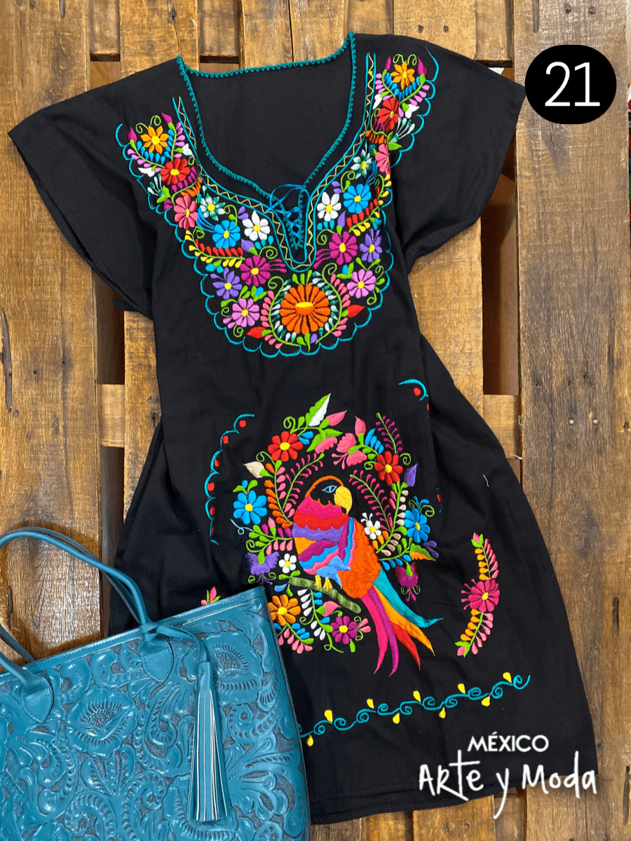 Vestido Kimono Tradicional - MÉXICO ARTE Y MODA - Vestido Bordado